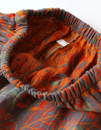 Loose Comfortable Leaf Pure Cotton Loungewear Set