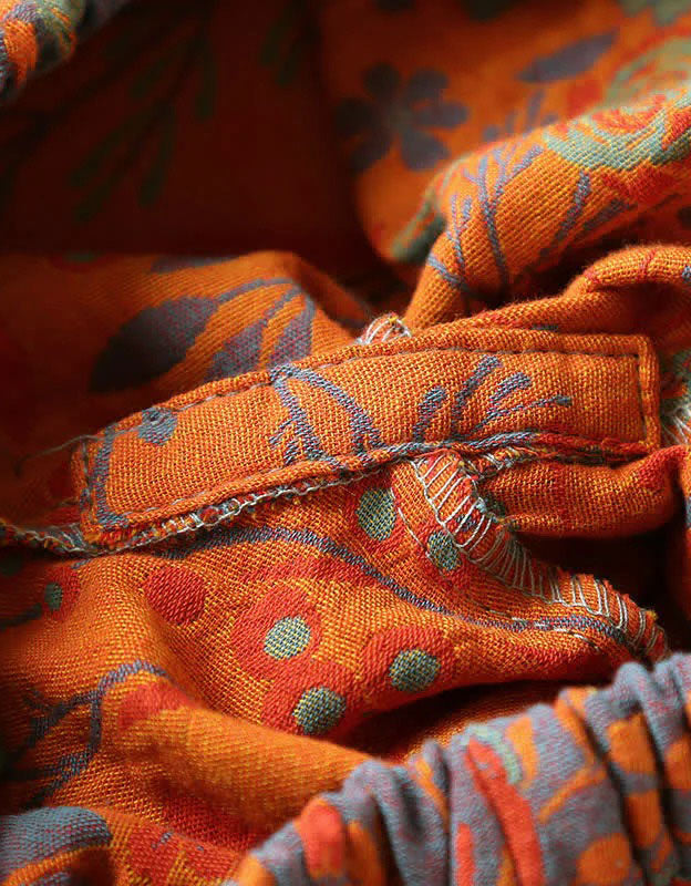 Loose Comfortable Leaf Pure Cotton Loungewear Set