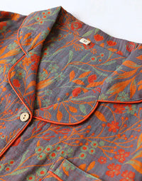 Loose Comfortable Leaf Pure Cotton Loungewear Set