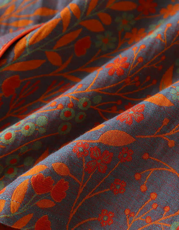 Loose Comfortable Leaf Pure Cotton Loungewear Set