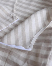 Relaxed Fit Striped Linen Dress Casual Midi Women