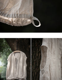 Minimalist Casual Lightweight Button Linen Shirt