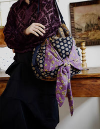 Stylish Multifunctional Polka Dot Backpack Shoulder Bag for Women