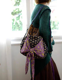 Polka Dot Multifunctional Backpack Shoulder Bag for Women – Casual Everyday Tote