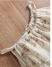 Off Shoulder Halter Neck Summer French Linen Dress