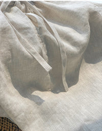 Off Shoulder Halter Neck Summer French Linen Dress