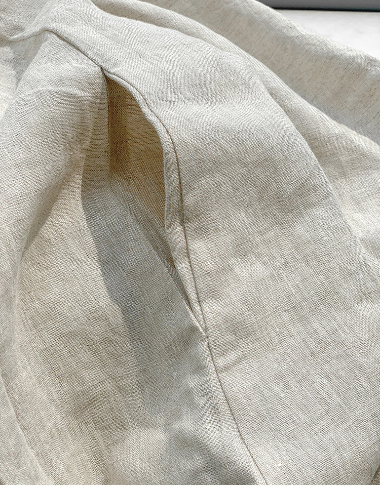 Off Shoulder Halter Neck Summer French Linen Dress