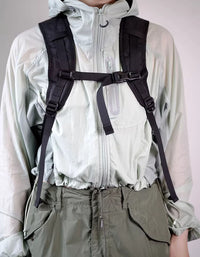 Casual Outdoor Waterproof Topographic Roll Top Backpack