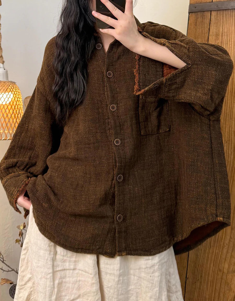 Oversized Casual Autumn Long Sleeve Cotton Shirt