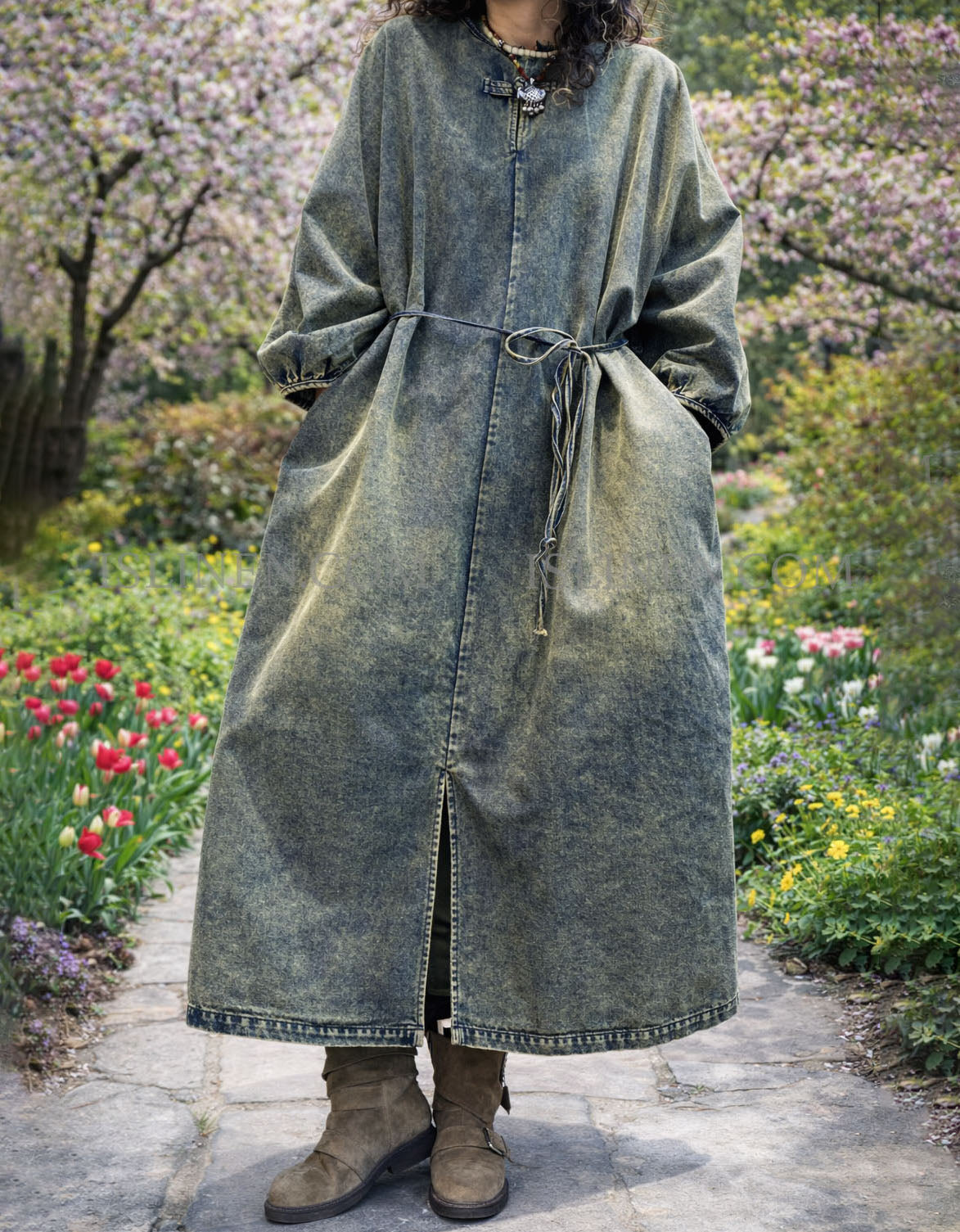 Women’s Relaxed Denim Dress with Pockets