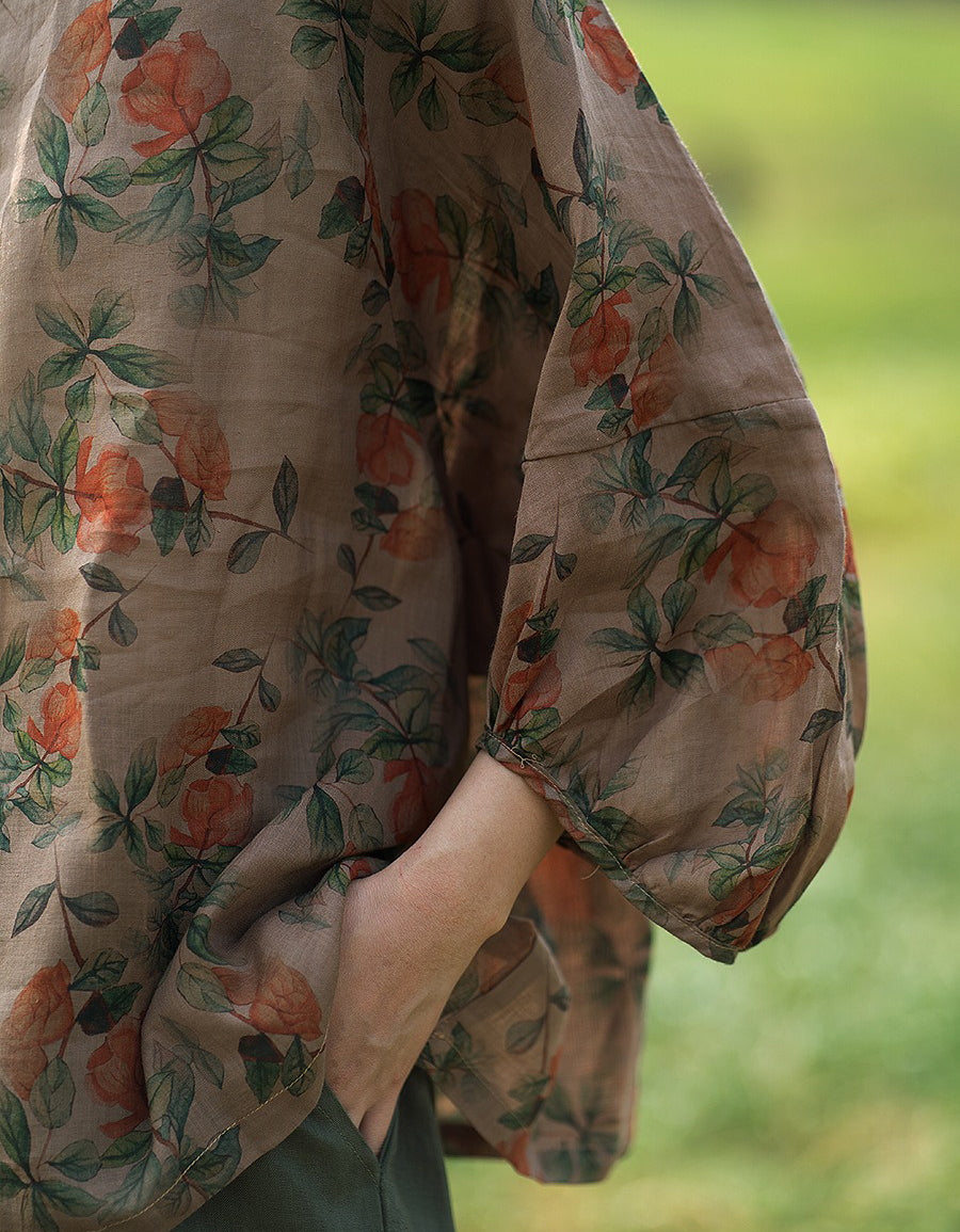 Oversized Loose Fit Floral shirt