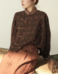 Oversized Traditional-Inspired Kimono Hanfu Shirt