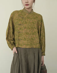 Oversized Traditional-Inspired Kimono Hanfu Shirt