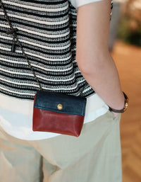 Boho Minimal Leather Mini Shoulder Bag for Casual Everyday Wear