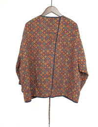 Retro Loose-Fit Floral Hanfu Cardigan Shirt