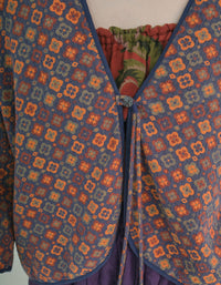 Retro Loose-Fit Floral Hanfu Cardigan Shirt