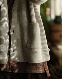 Loose Casual Striped Knit Cardigan Sweater for Women