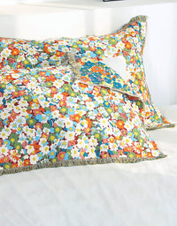 Skin-friendly Pure Cotton Tassel Floral Pillow Cover(2PCS)