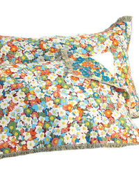 Skin-friendly Pure Cotton Tassel Floral Pillow Cover(2PCS)