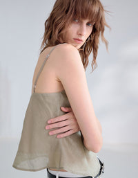 Women’s Linen Tank Top Lightweight Summer Casual Camisole