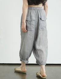 Soft Casual Wide Leg Linen Pants