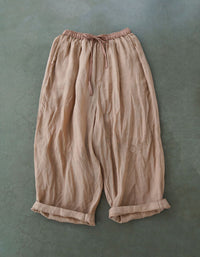 Soft Casual Wide Leg Linen Pants
