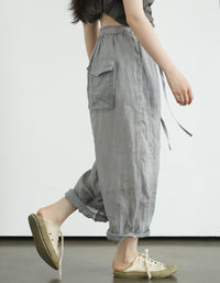 Soft Casual Wide Leg Linen Pants