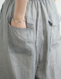 Soft Casual Wide Leg Linen Pants