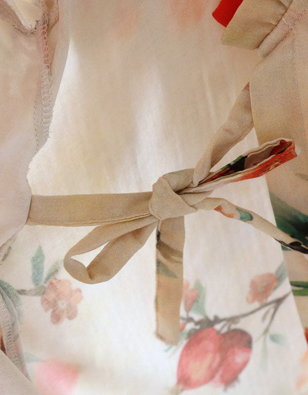 Close-up of Soft cotton floral sleepwear set for everyday comfort