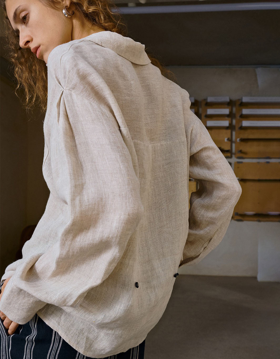 Comfortable Linen Blouse Women Spring Summer