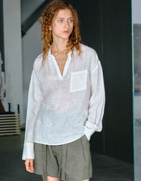 Women’s Breathable Linen Long Sleeve Shirt