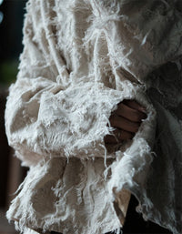 Boho Oversized Linen Blouse Women Casual Top