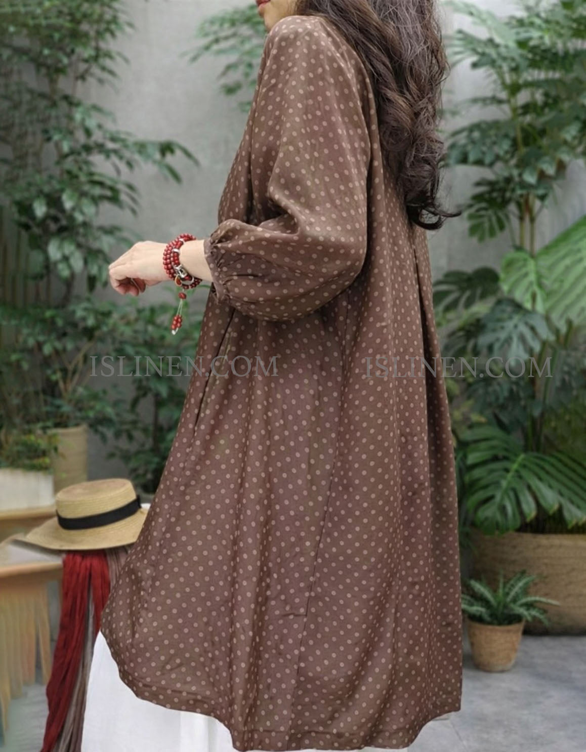 Effortlessly Chic Polka Dot Button Dress for Women