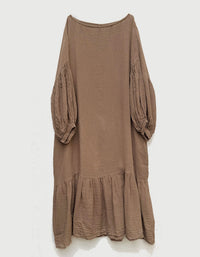 Breathable linen dress women everyday outfit