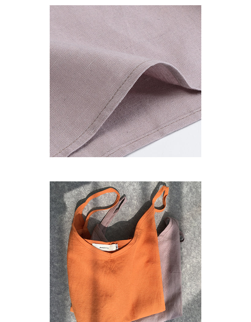 Summer U-neck / V-neck Linen Camisoles