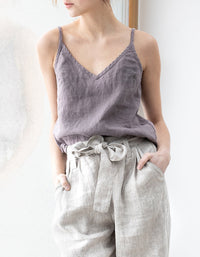 Summer U-neck / V-neck Linen Camisoles