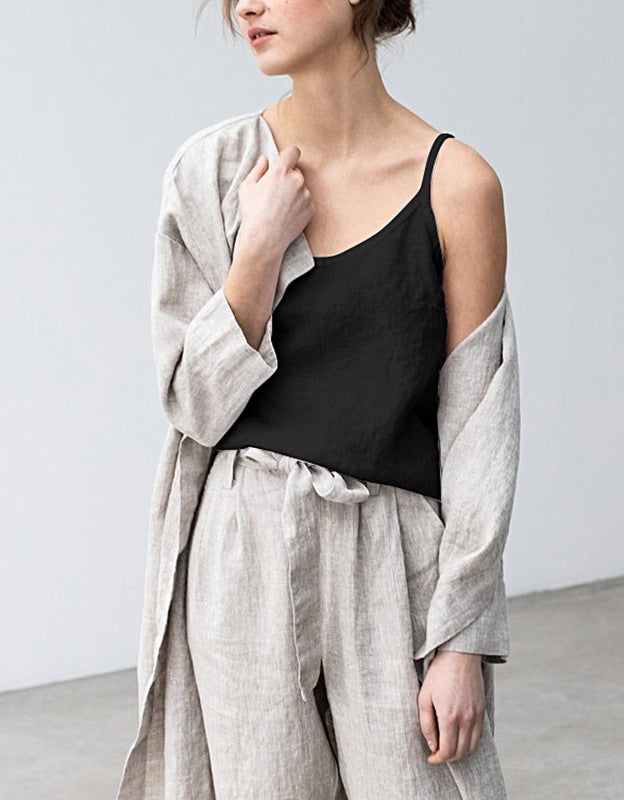 Summer U-neck / V-neck Linen Camisoles