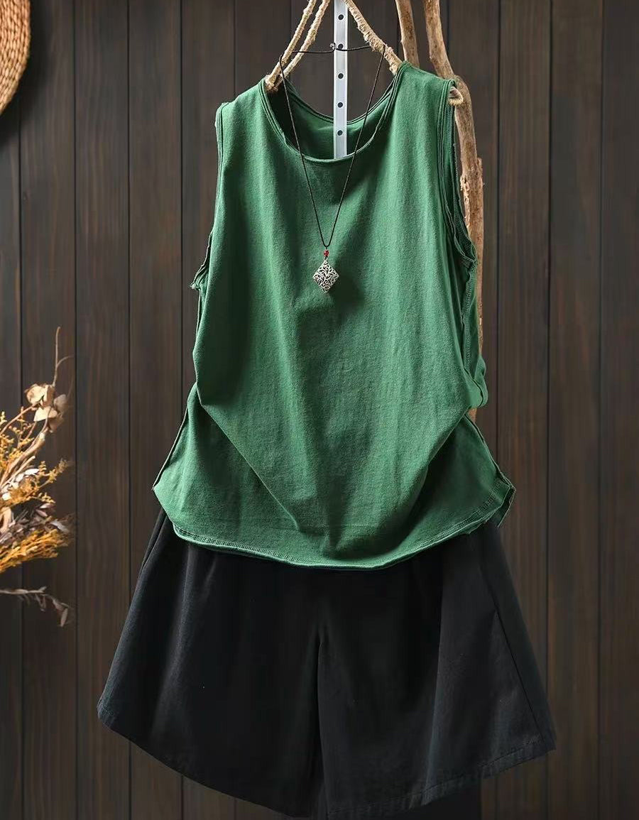 Summer Versatile Cotton Casual Cotton Tank Top