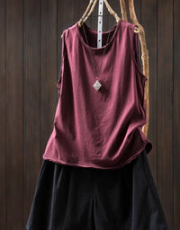 Summer Versatile Cotton Casual Cotton Tank Top
