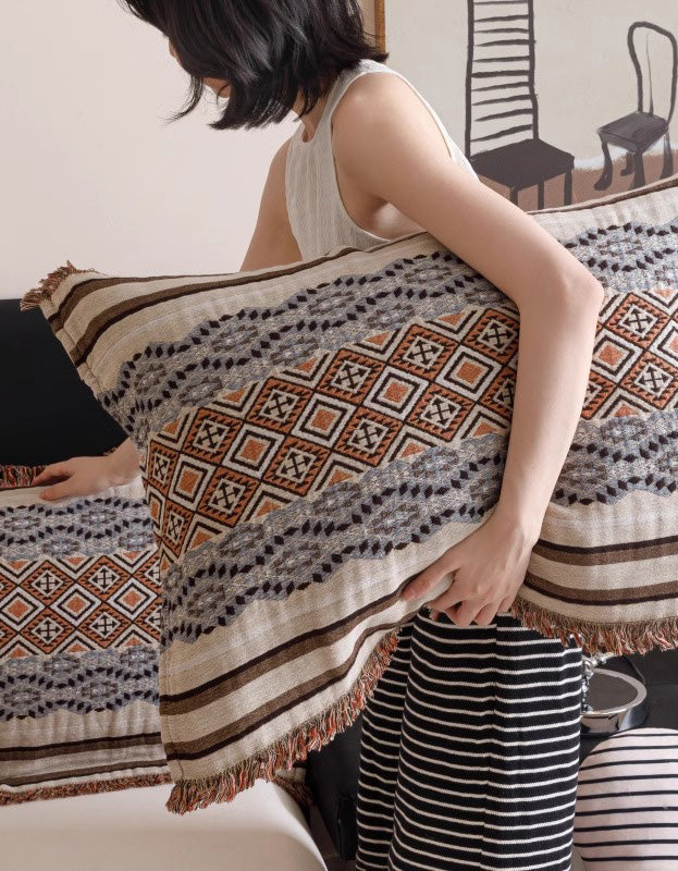 Sweat-absorbent Vintage Pure Cotton Pillowcase (2 PCS)