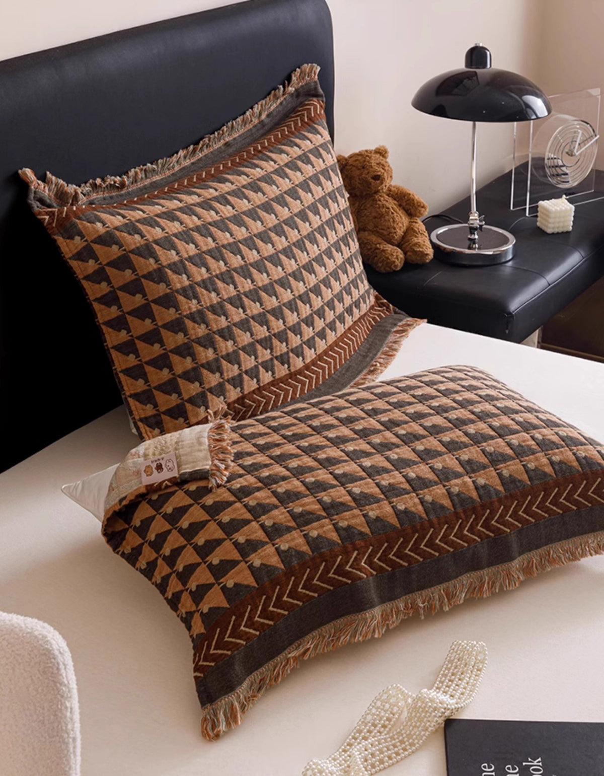 Sweat-absorbent Vintage Pure Cotton Pillowcase (2 PCS)