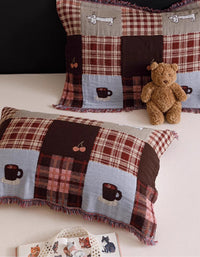 Sweat-absorbent Vintage Pure Cotton Pillowcase (2 PCS)