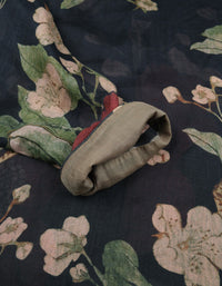 Summer Vintage Floral Linen Long Sleeve Shirt