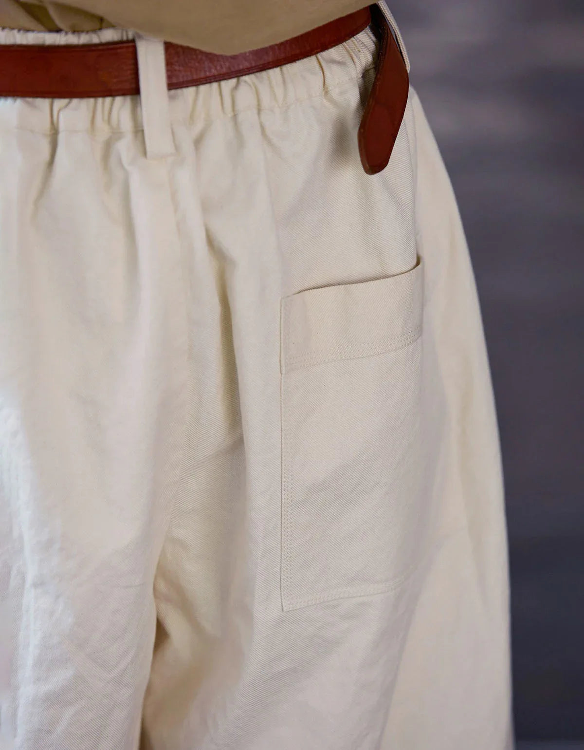 Vintage Casual Loose Wide Leg Cotton Trousers - Islinen