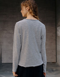 minimalist stripe shirt women casual wear