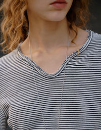 thin striped casual top women long sleeve