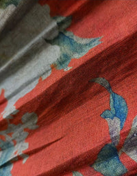 Vintage Floral Bohemian Long Sleeve Linen Maxi Dress