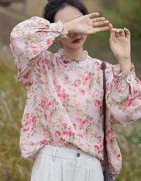Vintage Floral Long Sleeve Shirt
