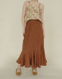 Vintage Floral Printed Linen Tops