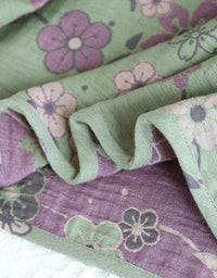 Vintage Floral Soft Cotton Long Sleeve Loungewear - Islinen